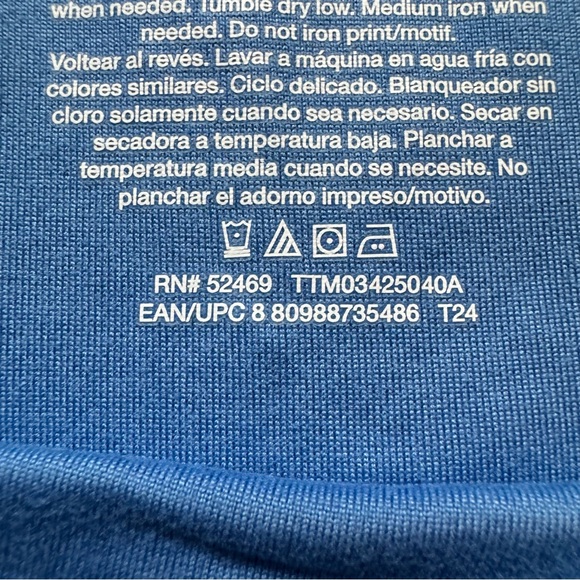 ✨ Time & Tru Blue Oh Baby 70s Floral Soft Maternity Shirt - Picture 6 of 7